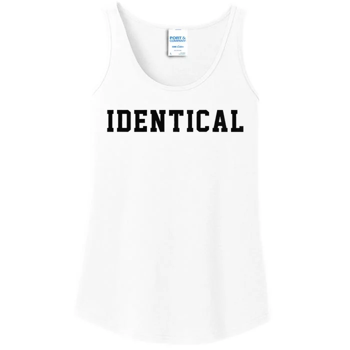 Identical Twin Raglan Ladies Essential Tank