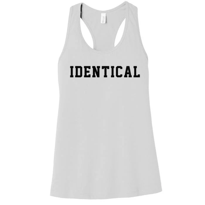 Identical Twin Raglan Women's Racerback Tank