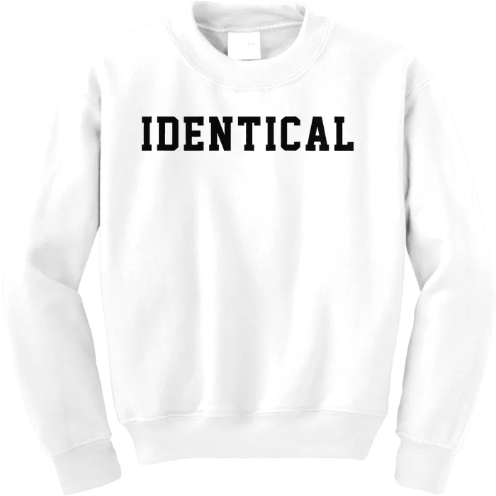 Identical Twin Raglan Kids Sweatshirt