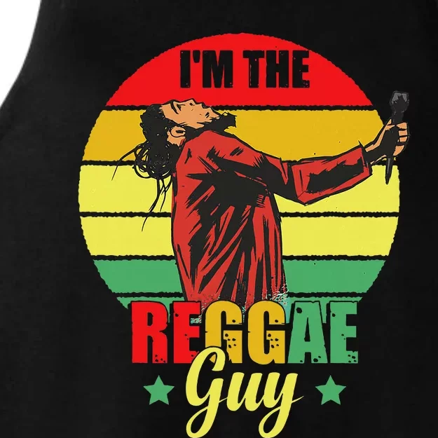 IM The Reggae Guy Rasta Love Caribbean Music Reggae Ladies Tri-Blend Wicking Tank