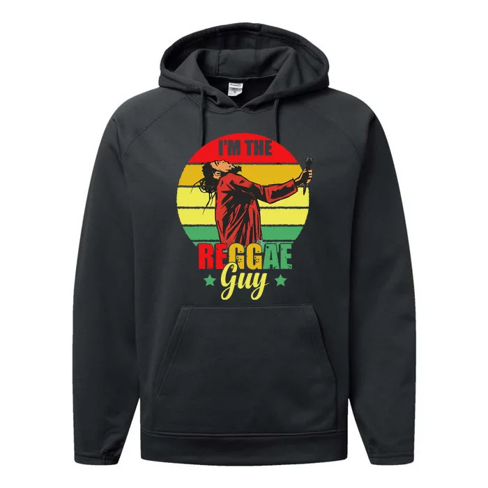 IM The Reggae Guy Rasta Love Caribbean Music Reggae Performance Fleece Hoodie