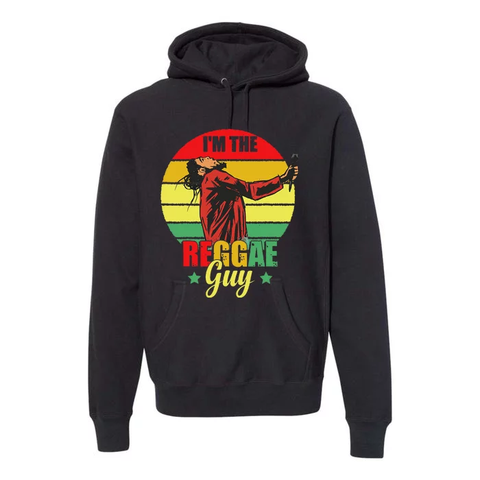 IM The Reggae Guy Rasta Love Caribbean Music Reggae Premium Hoodie