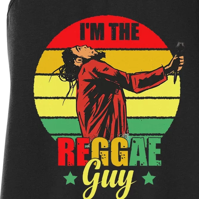 IM The Reggae Guy Rasta Love Caribbean Music Reggae Women's Racerback Tank