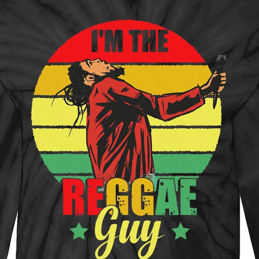 IM The Reggae Guy Rasta Love Caribbean Music Reggae Tie-Dye Long Sleeve Shirt