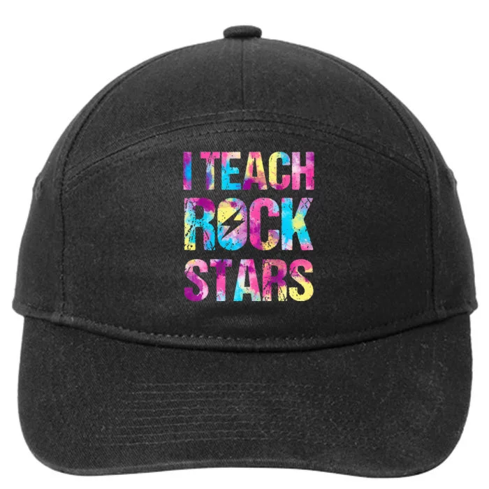 I Teach Rockstars Funny Music Teacher Back to School 7-Panel Snapback Hat