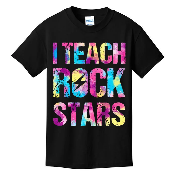 I Teach Rockstars Funny Music Teacher Back to School Kids T-Shirt