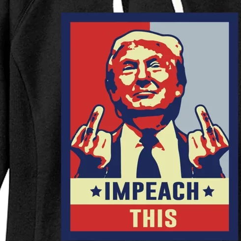 Impeach This Republican Conservative Trump Cool Gift Women's Fleece Hoodie