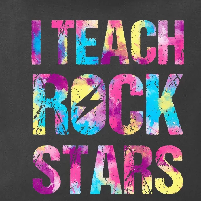 I Teach Rockstars Funny Music Teacher Back To School Zip Tote Bag