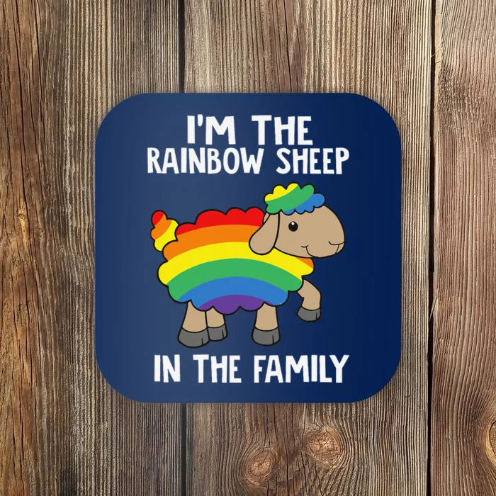 Im The Rainbow Sheeps In The Family Lgbtq Pride Coaster