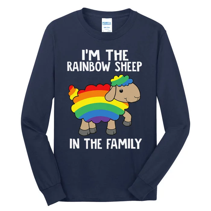 Im The Rainbow Sheeps In The Family Lgbtq Pride Tall Long Sleeve T-Shirt