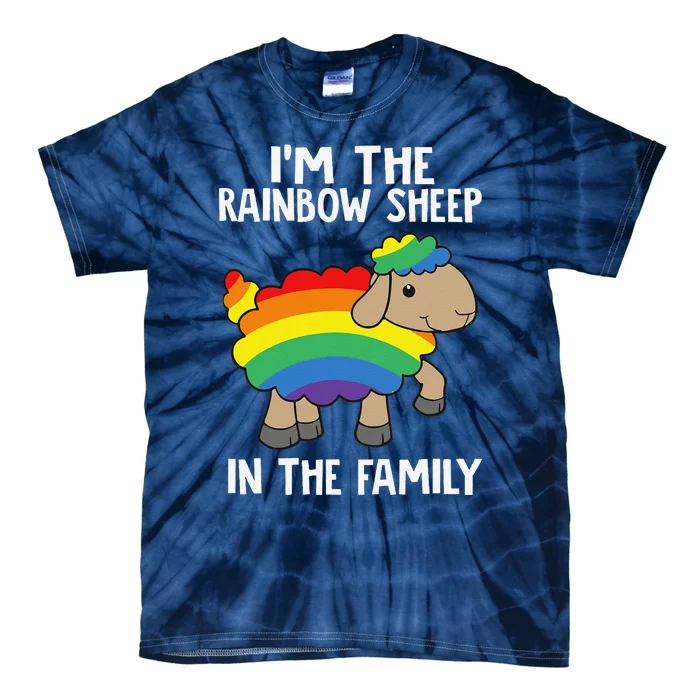 Im The Rainbow Sheeps In The Family Lgbtq Pride Tie-Dye T-Shirt