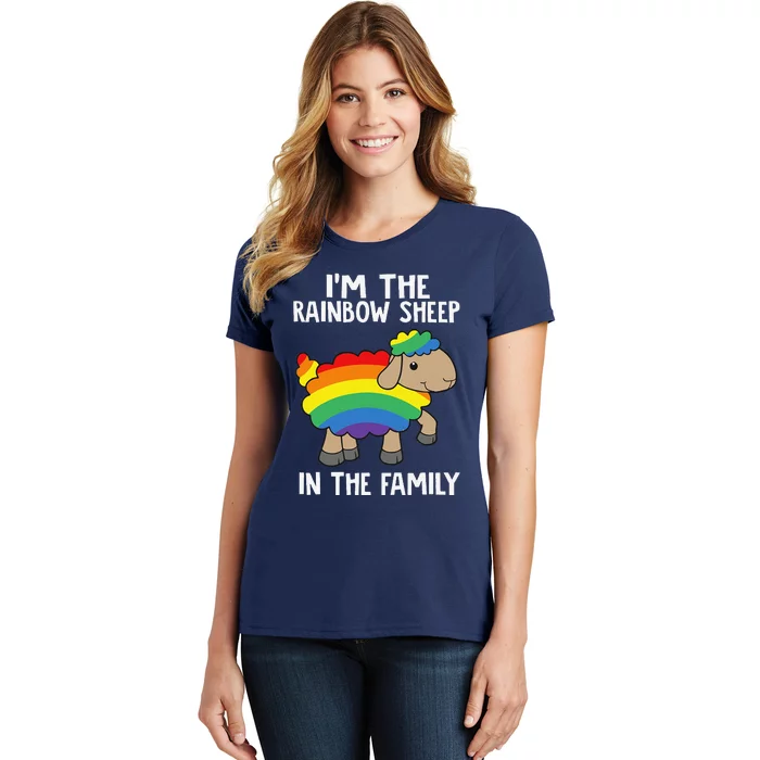 Im The Rainbow Sheeps In The Family Lgbtq Pride Women's T-Shirt