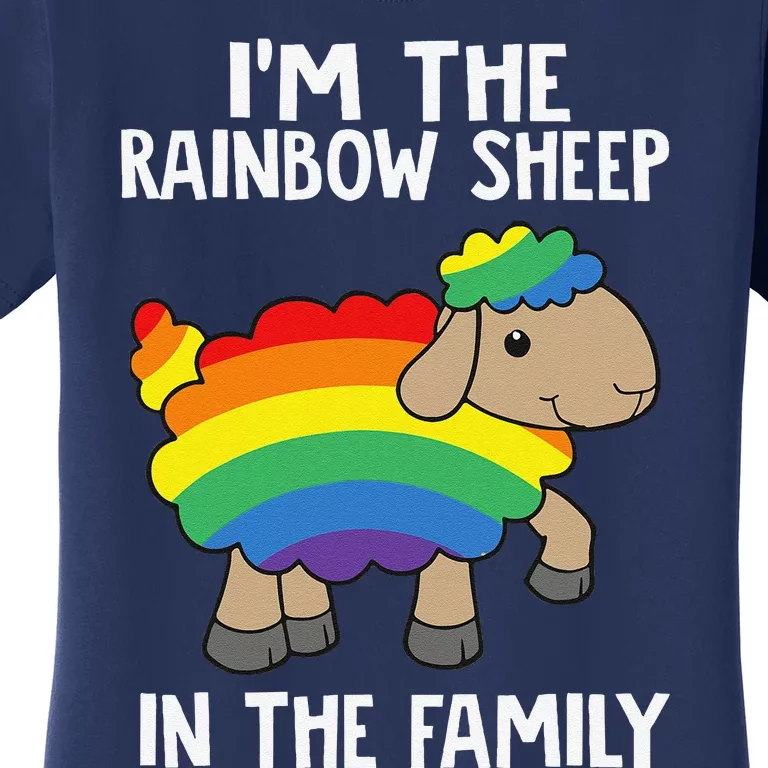 Im The Rainbow Sheeps In The Family Lgbtq Pride Women's T-Shirt