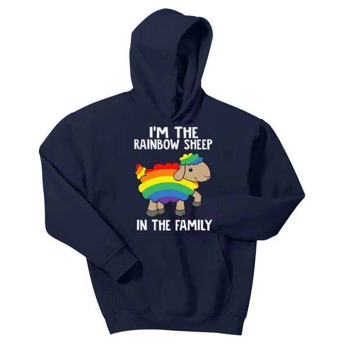 Im The Rainbow Sheeps In The Family Lgbtq Pride Kids Hoodie