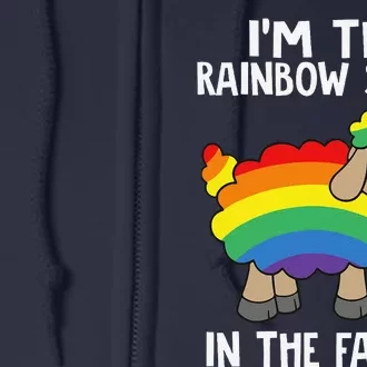 Im The Rainbow Sheeps In The Family Lgbtq Pride Full Zip Hoodie