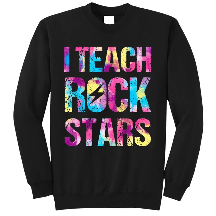 I Teach Rockstars Funny Music Teacher Back To School Tall Sweatshirt