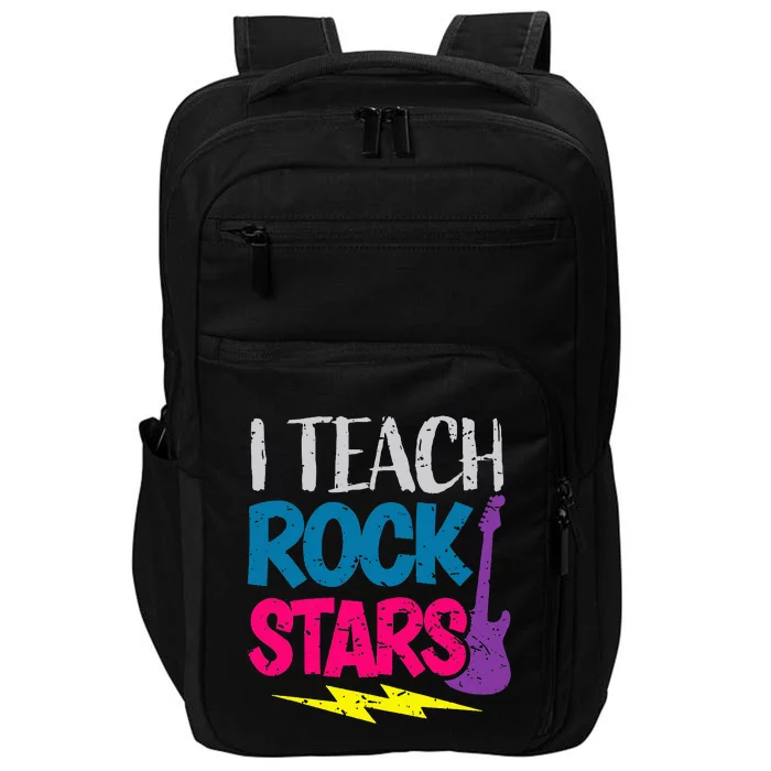 I Teach Rockstars Orchestra Music Teacher Back To School Impact Tech Backpack