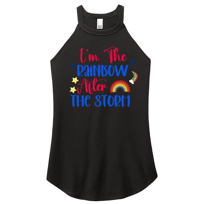 I'm The Rainbow After The Storm Women’s Perfect Tri Rocker Tank