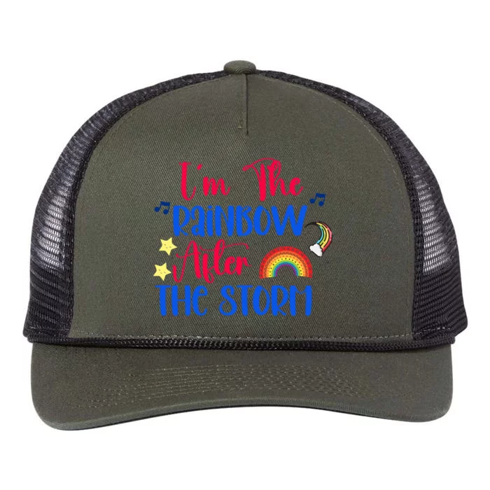 I'm The Rainbow After The Storm Retro Rope Trucker Hat Cap