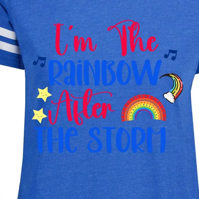 I'm The Rainbow After The Storm Enza Ladies Jersey Football T-Shirt