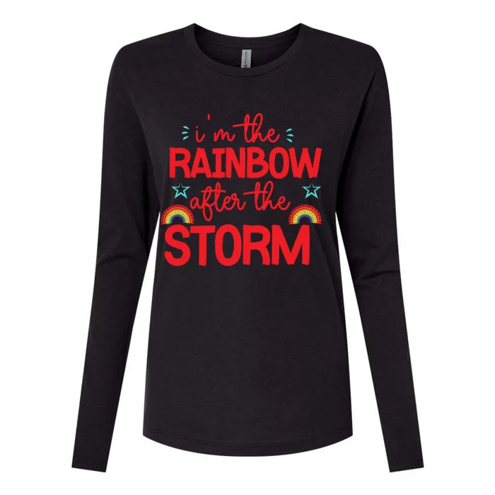 I'm The Rainbow After The Storm Womens Cotton Relaxed Long Sleeve T-Shirt