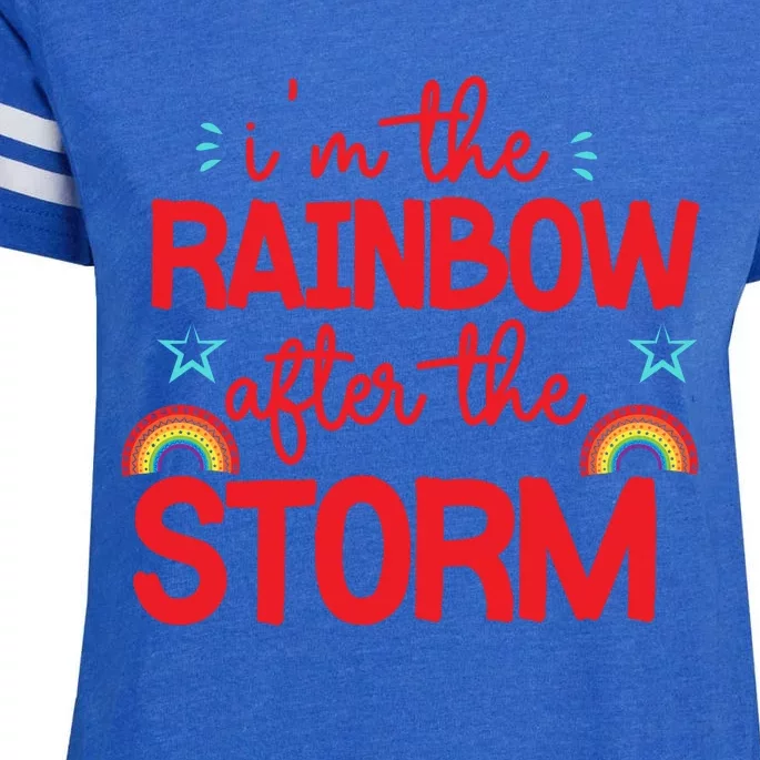 I'm The Rainbow After The Storm Enza Ladies Jersey Football T-Shirt