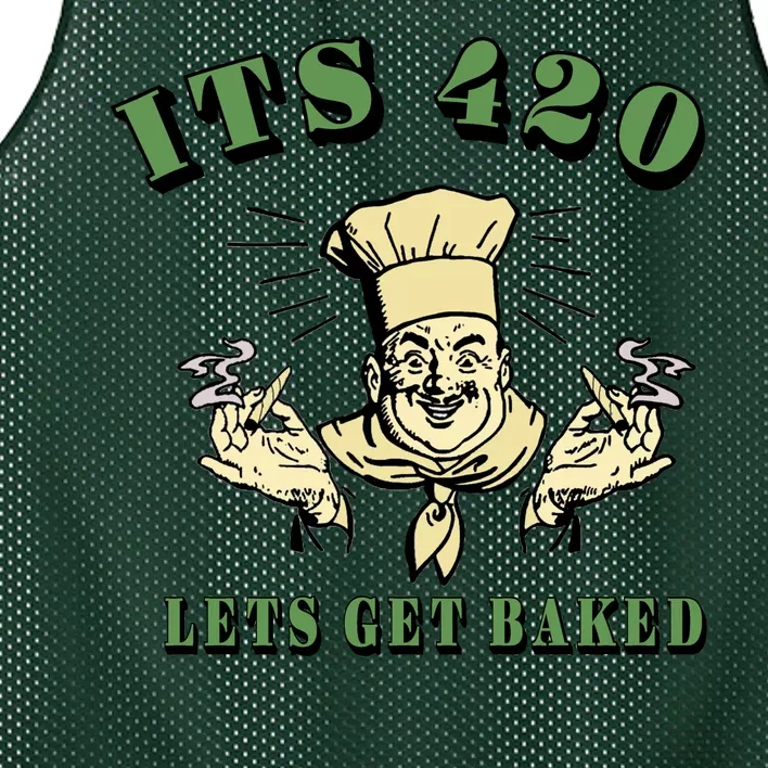 It's 420 Lets Get Baked Mesh Reversible Basketball Jersey Tank