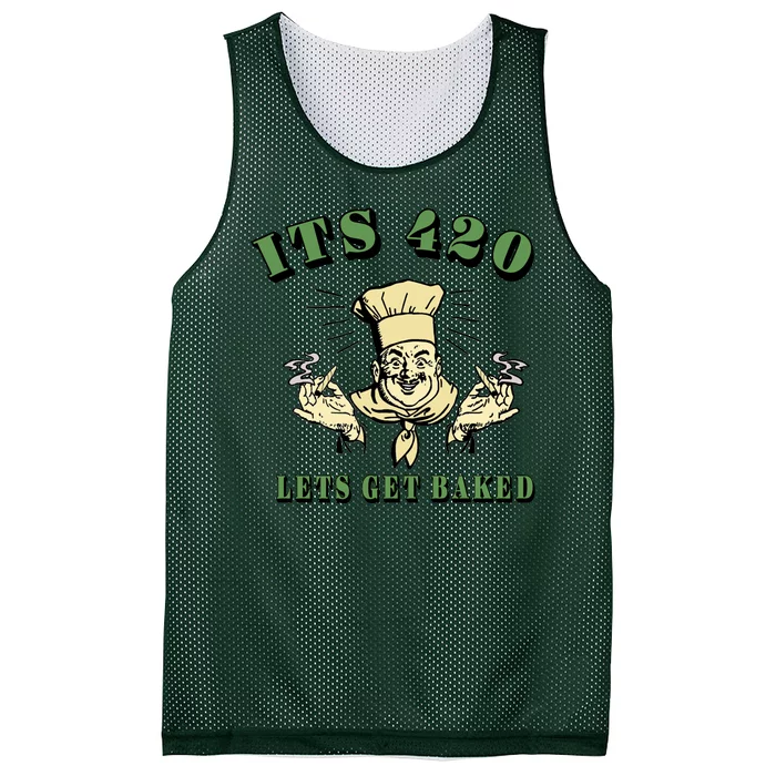 It's 420 Lets Get Baked Mesh Reversible Basketball Jersey Tank