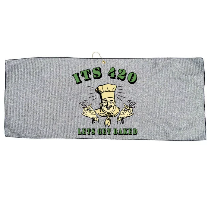 It's 420 Lets Get Baked Large Microfiber Waffle Golf Towel