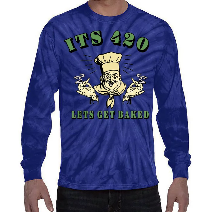 It's 420 Lets Get Baked Tie-Dye Long Sleeve Shirt