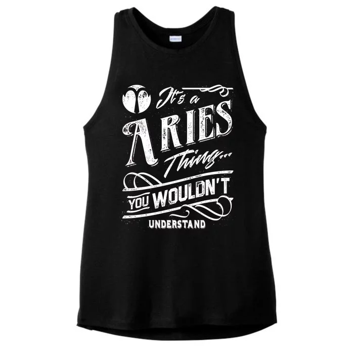 It's a Aries Thing Zodiac Sign Horoscope Ladies Tri-Blend Wicking Tank