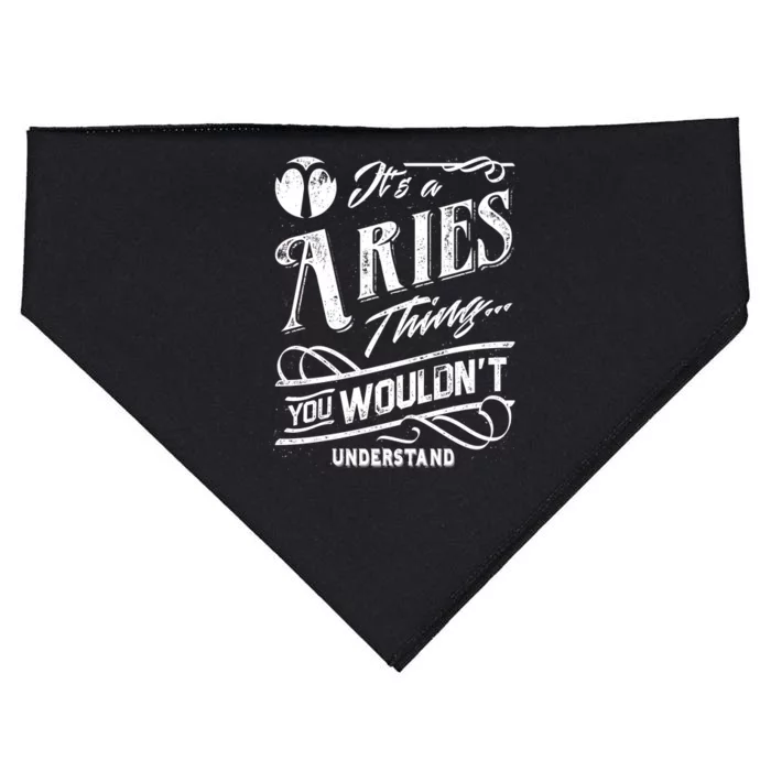 It's a Aries Thing Zodiac Sign Horoscope USA-Made Doggie Bandana