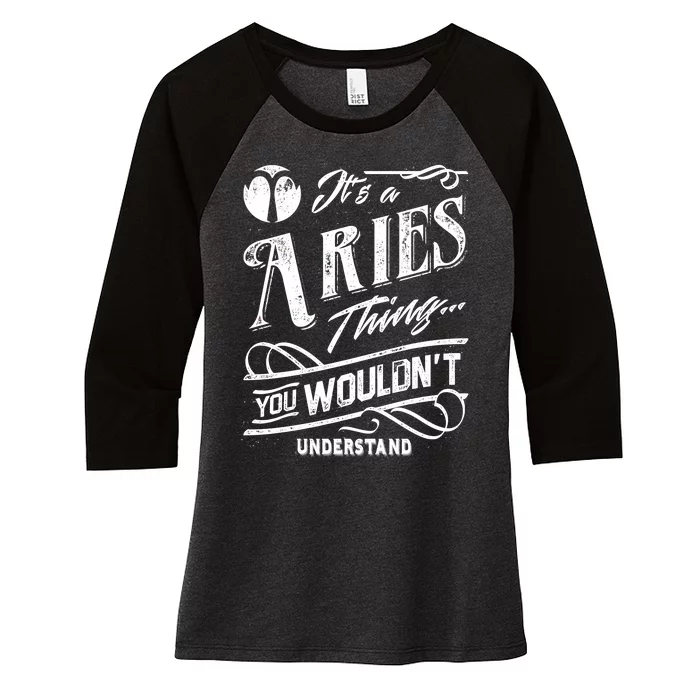 It's a Aries Thing Zodiac Sign Horoscope Women's Tri-Blend 3/4-Sleeve Raglan Shirt