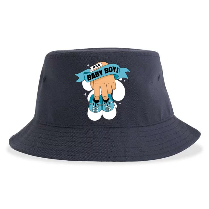 It's A Baby Boy! Sustainable Bucket Hat