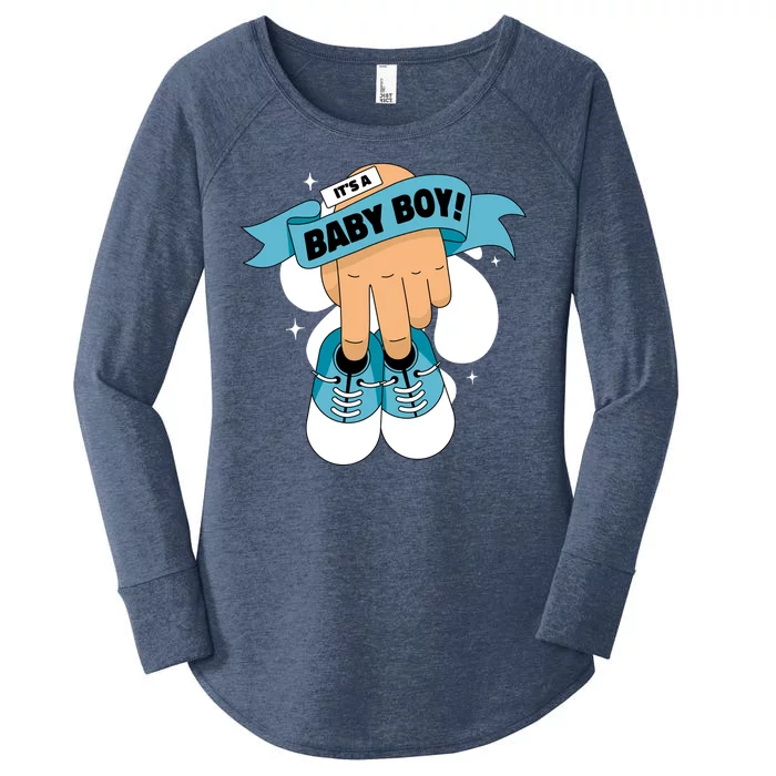 It's A Baby Boy! Women's Perfect Tri Tunic Long Sleeve Shirt