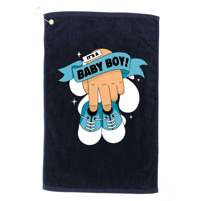 It's A Baby Boy! Platinum Collection Golf Towel