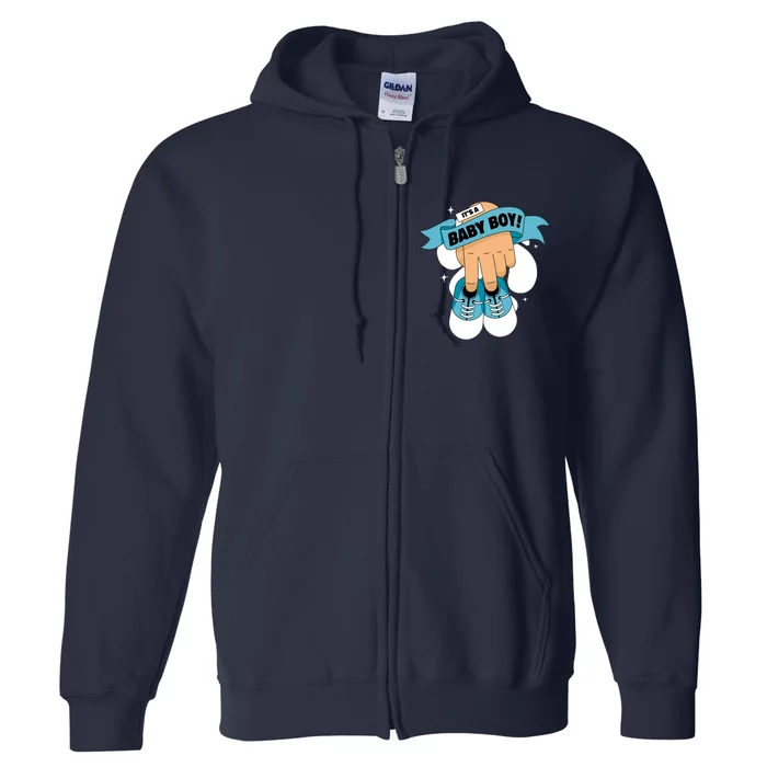 It's A Baby Boy! Full Zip Hoodie