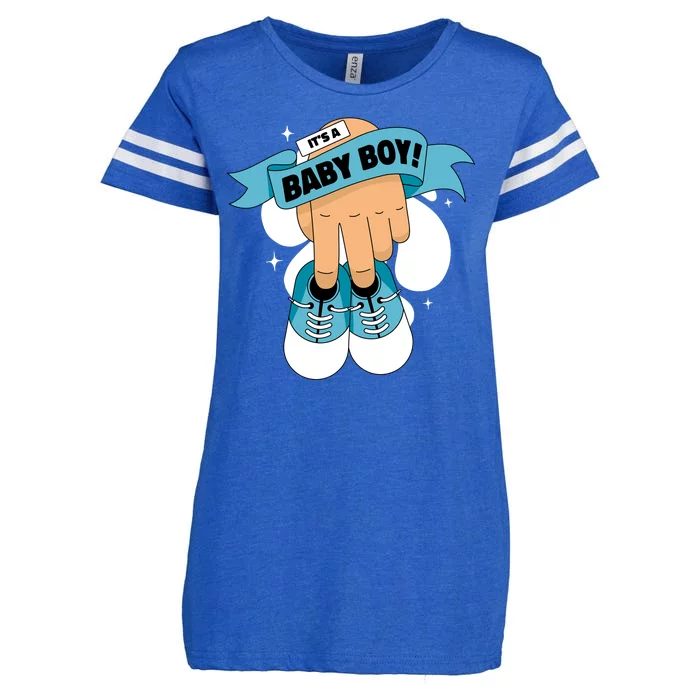 It's A Baby Boy! Enza Ladies Jersey Football T-Shirt