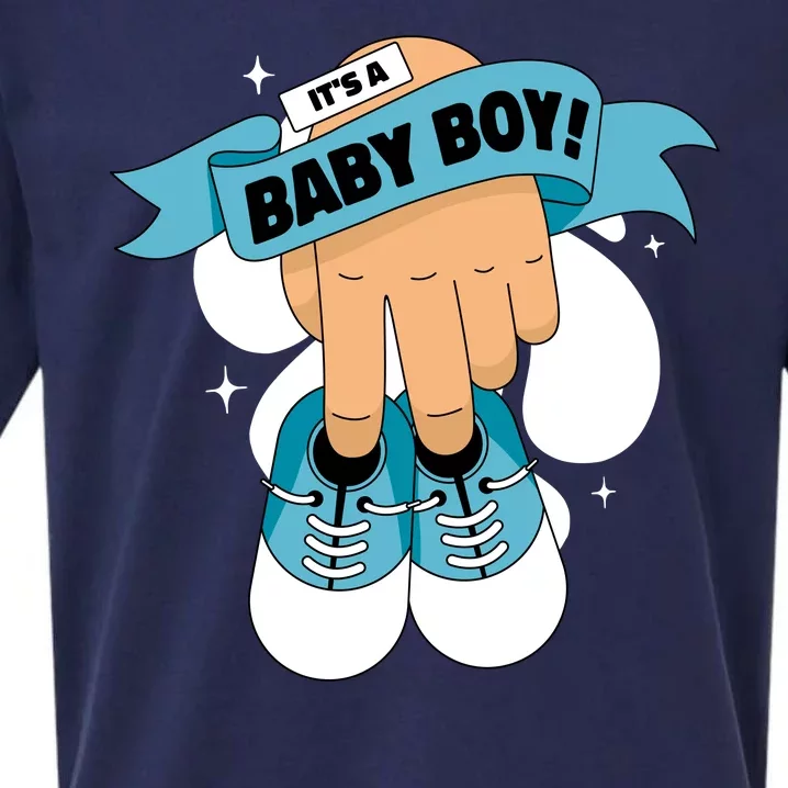 It's A Baby Boy! Sueded Cloud Jersey T-Shirt