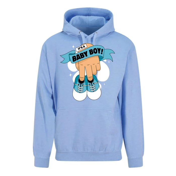 It's A Baby Boy! Unisex Surf Hoodie