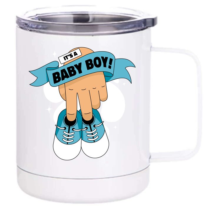 It's A Baby Boy! Front & Back 12oz Stainless Steel Tumbler Cup