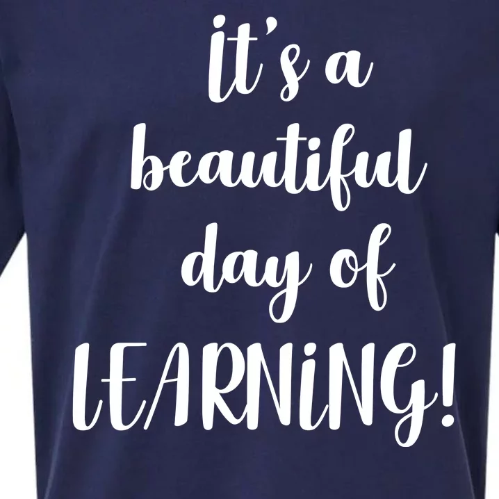 It's A Beautiful Day Of Learning! Sueded Cloud Jersey T-Shirt