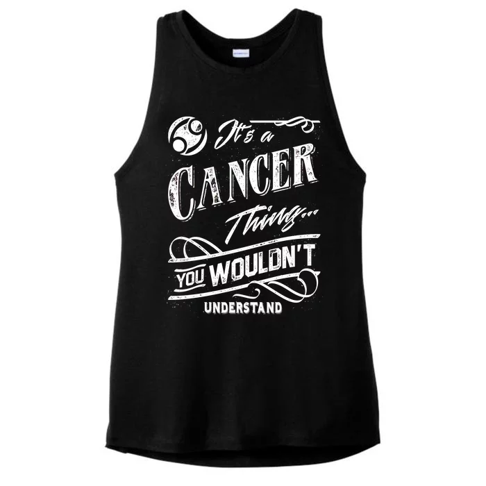 It's a Cancer Thing Zodiac Sign Horoscope Ladies Tri-Blend Wicking Tank