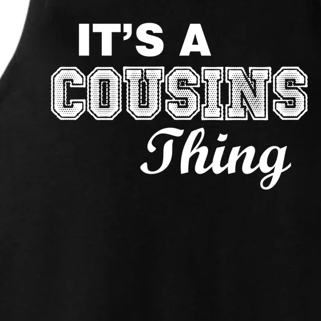 It's A Cousins Thing Ladies Tri-Blend Wicking Tank