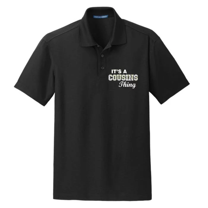 It's A Cousins Thing Dry Zone Grid Performance Polo