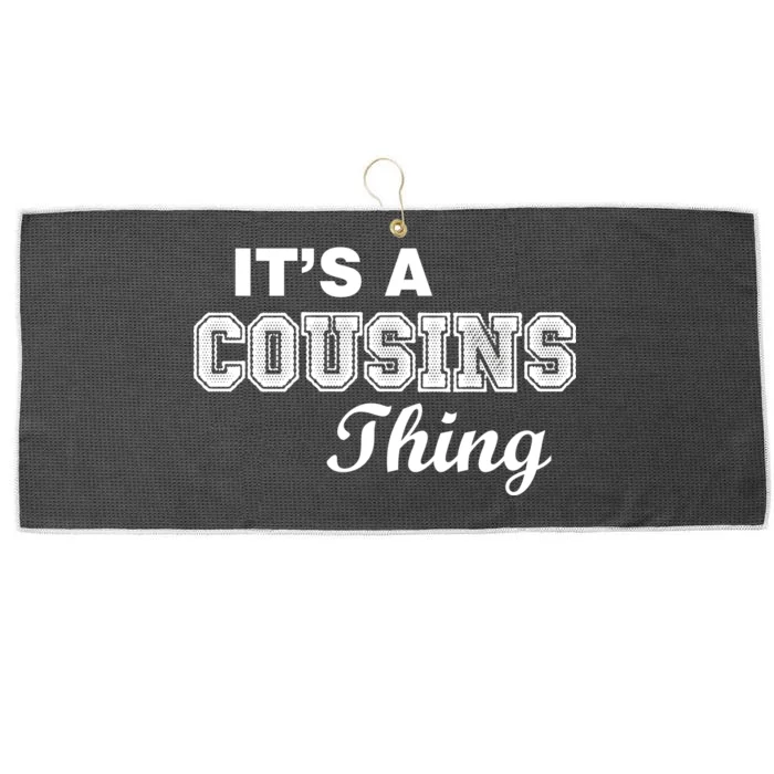 It's A Cousins Thing Large Microfiber Waffle Golf Towel