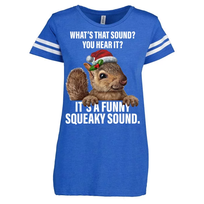 It's A Funny Squeaky Sound Christmas Squirrel Enza Ladies Jersey Football T-Shirt