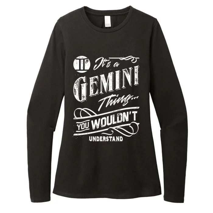 It's a Gemini Thing Zodiac Sign Horoscope Womens CVC Long Sleeve Shirt