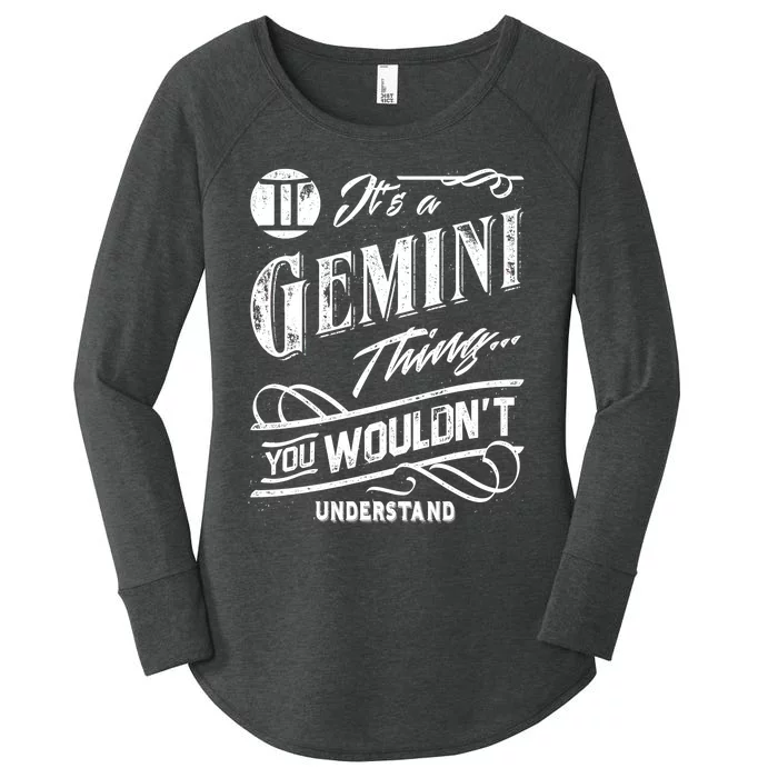 It's a Gemini Thing Zodiac Sign Horoscope Women's Perfect Tri Tunic Long Sleeve Shirt