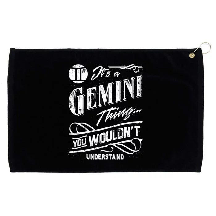 It's a Gemini Thing Zodiac Sign Horoscope Grommeted Golf Towel